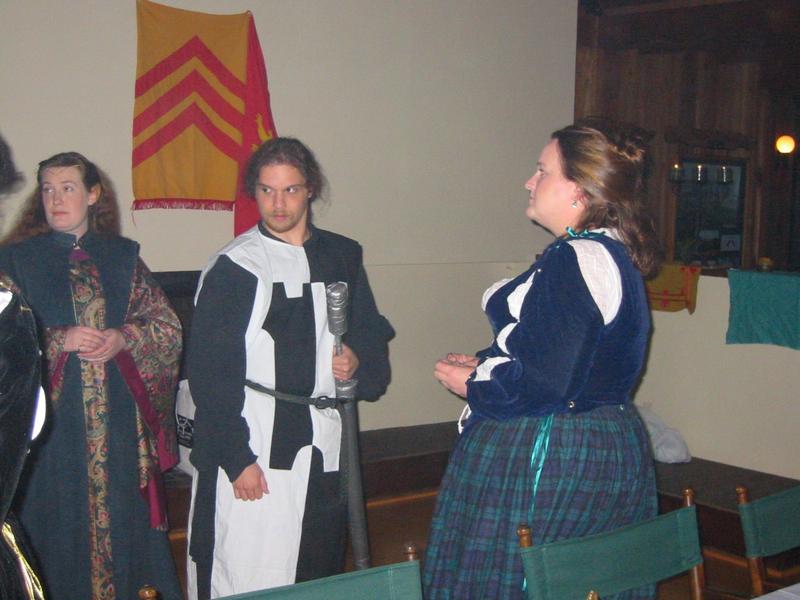 Duchess Galithradien ThuQuon and Count Ivan Kresfield speak with Lady Governer Shiel